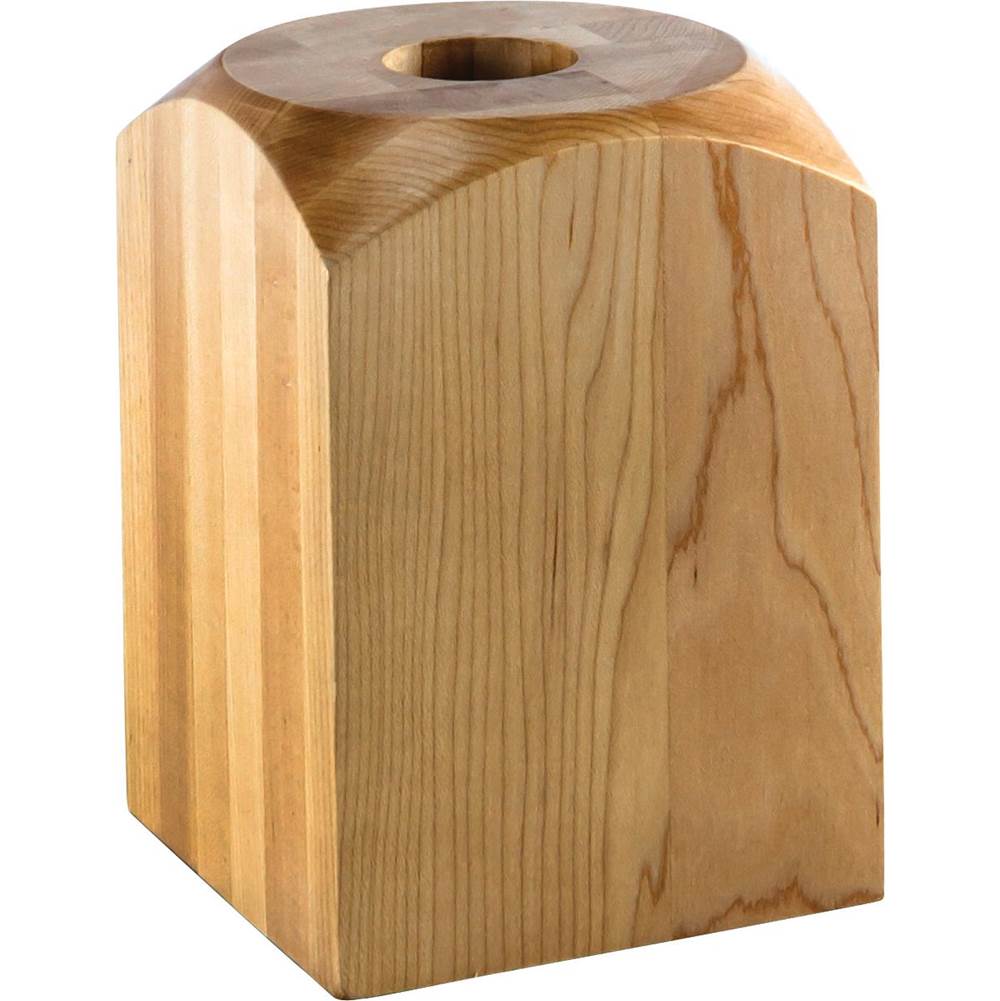Hardware Resources - 5-1/16'' W x 5-1/16'' D x 7-1/16'' H Cherry Fireplace Column Base - Unfinished