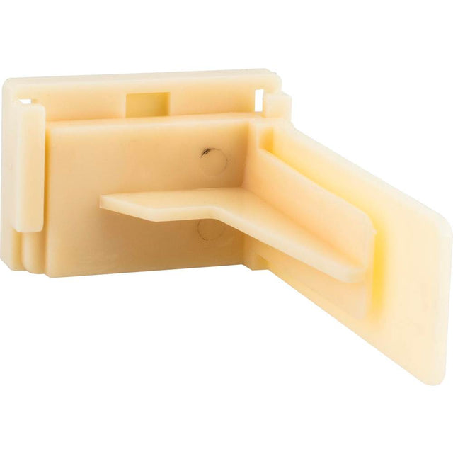 Hardware Resources - Adjustable Plastic Rear Bracket for Undermount Drawer Slides with 8 mm Dowels - Almond