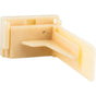 Hardware Resources - Adjustable Plastic Rear Bracket for Undermount Drawer Slides with 8 mm Dowels - Almond