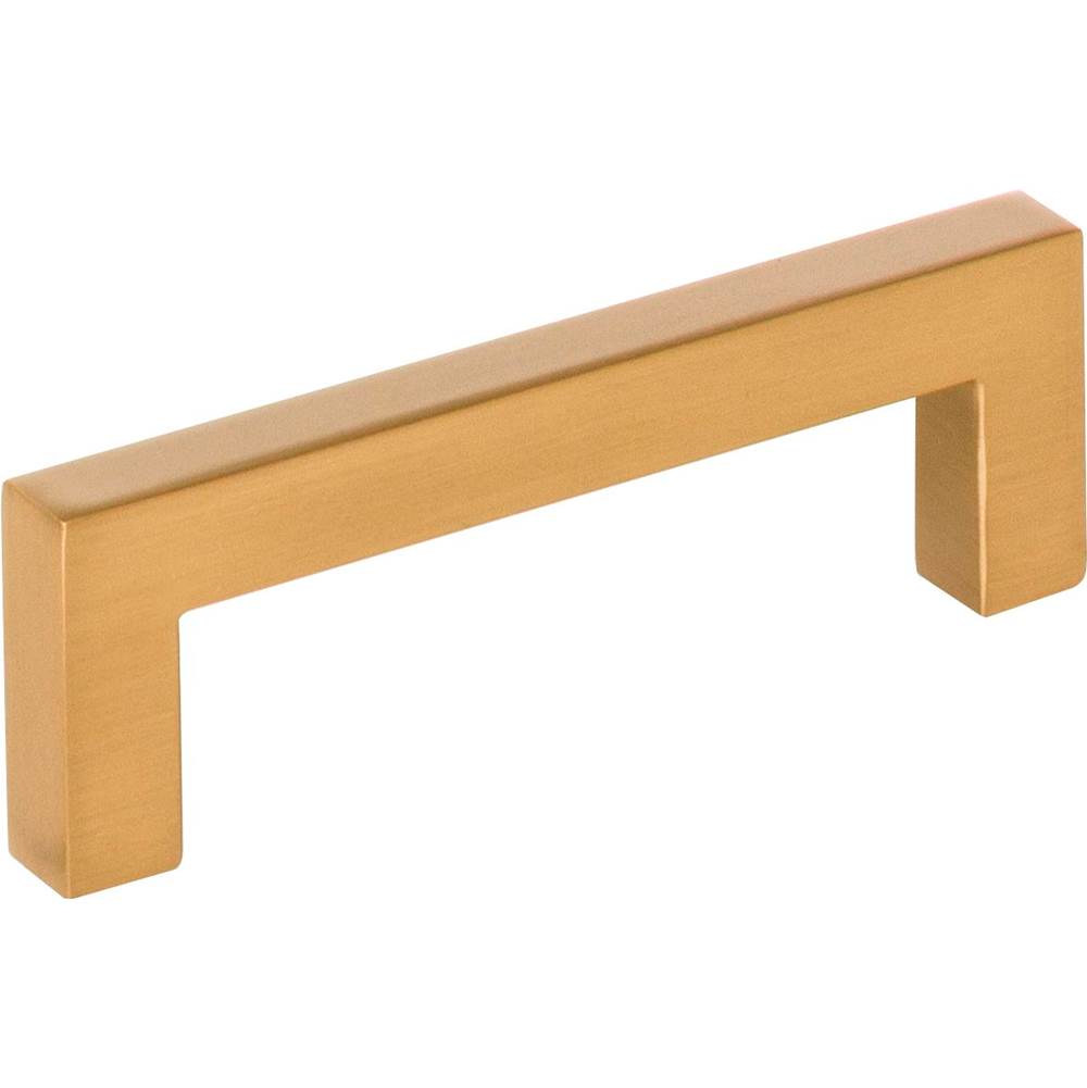 Hardware Resources - 3'' Center-to-Center Satin Bronze Square Stanton Cabinet Bar Pull - Satin Bronze