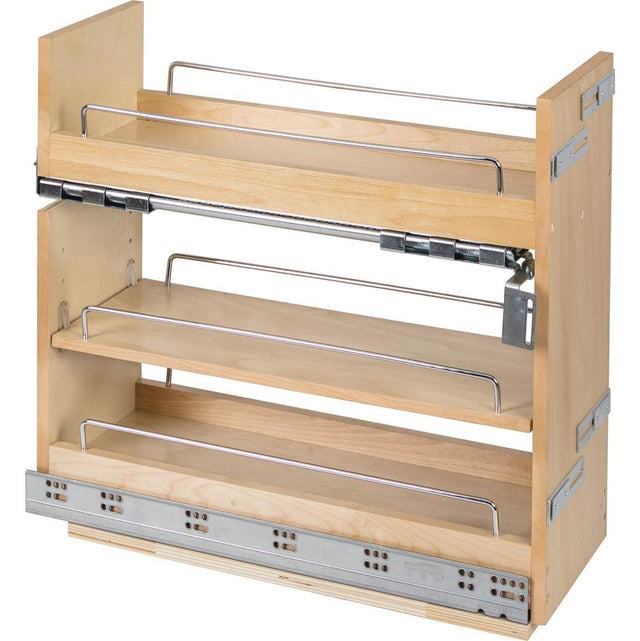 Hardware Resources - 8'' ''No Wiggle'' Soft-close Under Drawer Base Pullout - UV Coated