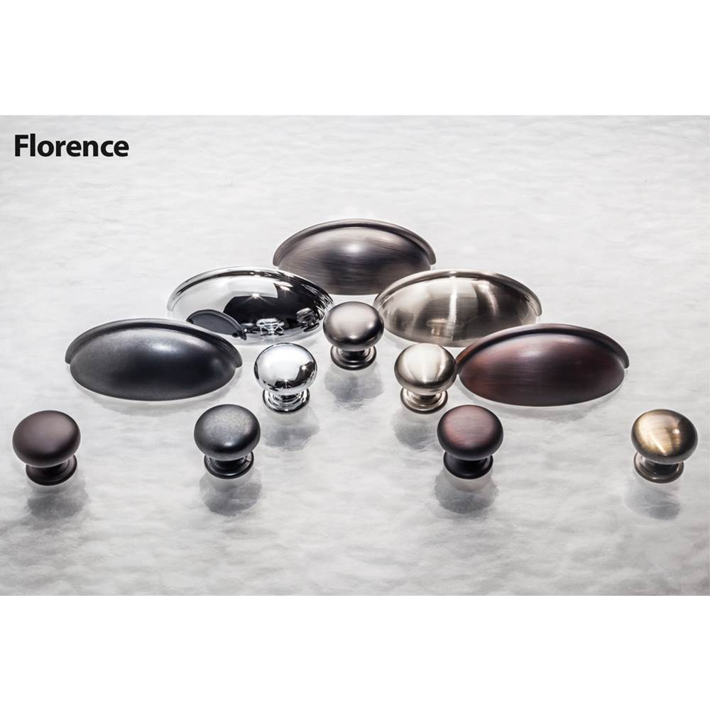 3'' Center-to-Center Brushed Antique Brass Florence Cabinet Cup Pull