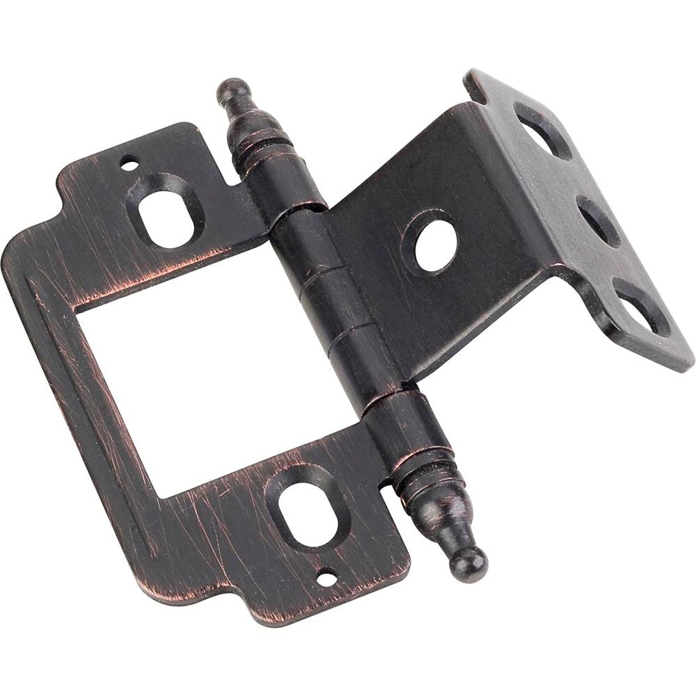 Hardware Resources - 270 degree Full Wrap 3/4'' Frame x 3/4'' Door, Inset Flush, ''B'' style Minaret Hinge - Dark Brushed Antique Copper - Distressed Oil Rubbed Bronze