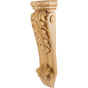 Hardware Resources - 7'' W x 3-3/4'' D x 22'' H Maple Low-profile Acanthus Corbel - Unfinished