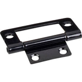 Hardware Resources - Black 2'' Fixed Pin Flat Back Non-Mortise Hinge - Black