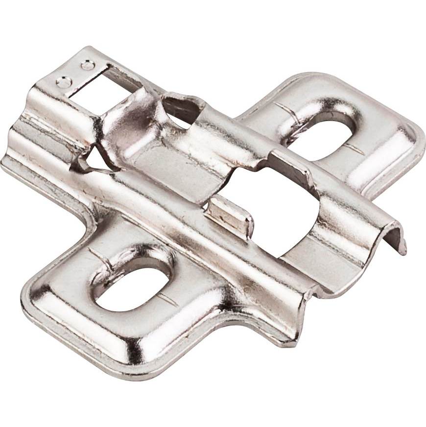 Hardware Resources - Standard Duty 0 mm Non-Cam Adjustable Steel Plate for 700, 725, 900 and 1750 Series Euro Hinges - Polished Nickel