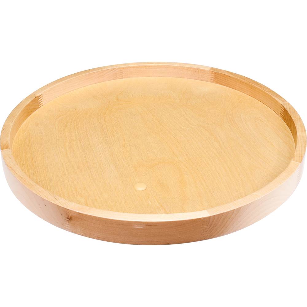 Hardware Resources - 18'' Round Wood Lazy Susan Shelf with Swivel - UV Coated