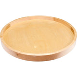 Hardware Resources - 18'' Round Wood Lazy Susan Shelf with Swivel - UV Coated
