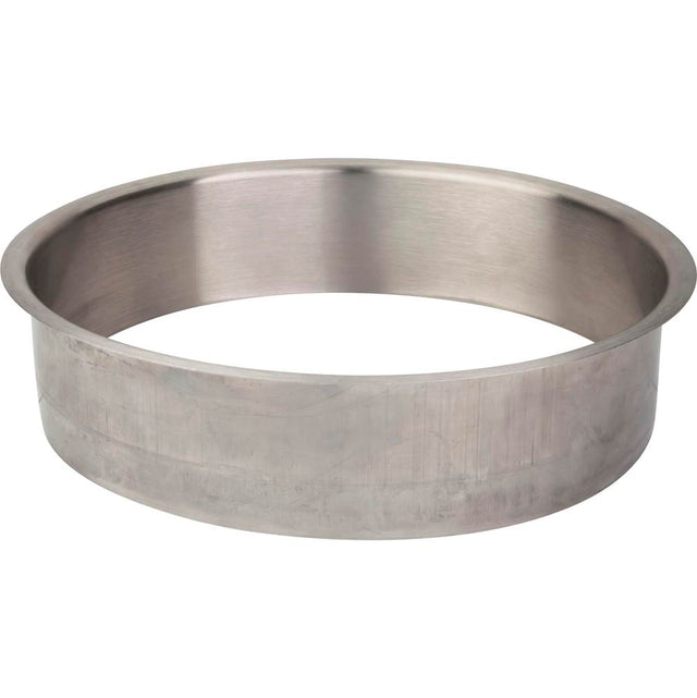 Hardware Resources - 8'' Diameter 2'' Height Brushed Stainless Steel Trash Can Ring - Stainless Steel