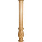 Hardware Resources - 5'' D x 35'' H Alder Acanthus Fireplace Column - Unfinished