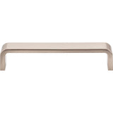128 mm Center-to-Center Brushed Chrome Square Asher Cabinet Pull