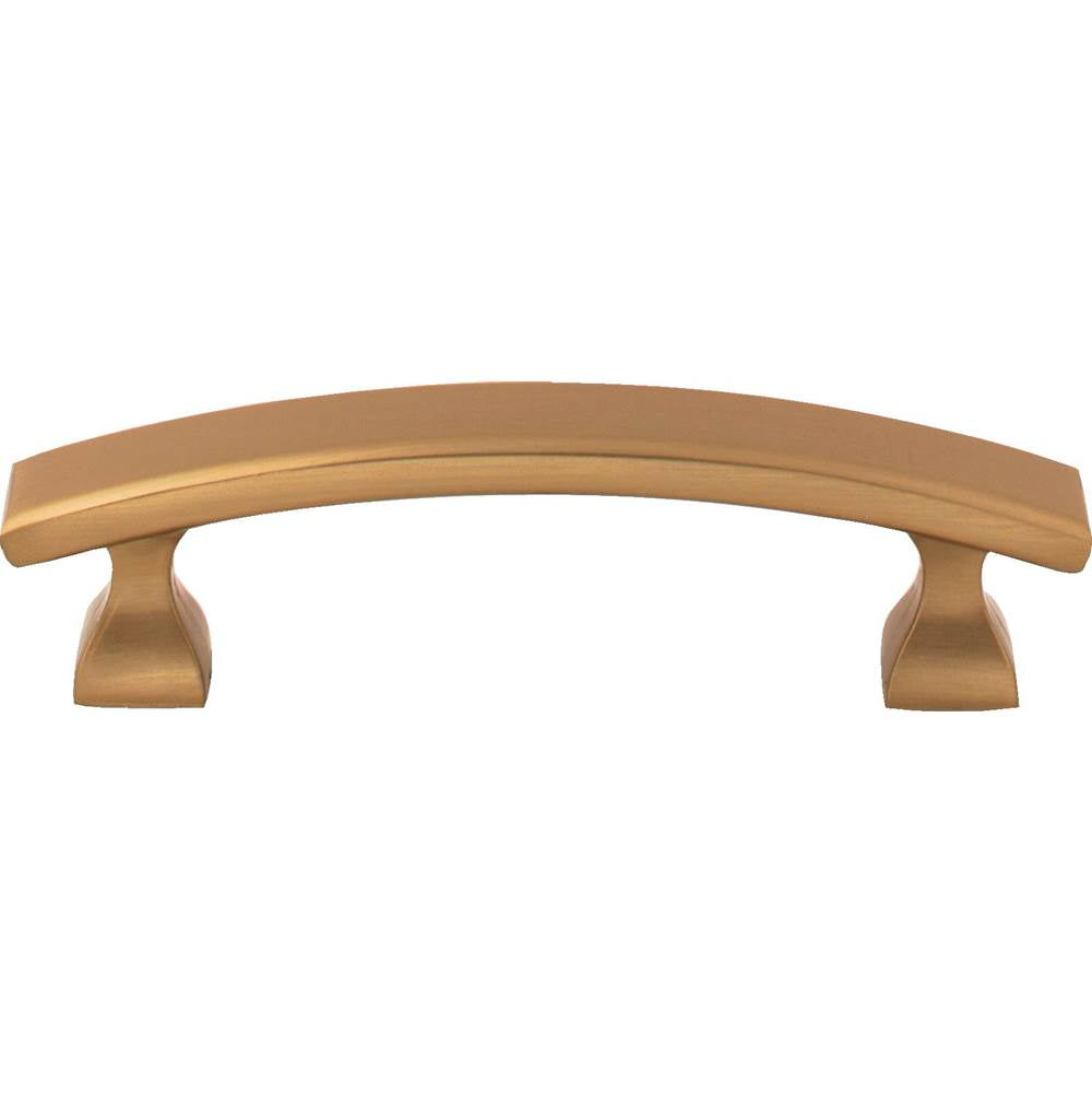 3'' Center-to-Center Brushed Gold Square Hadly Cabinet Pull