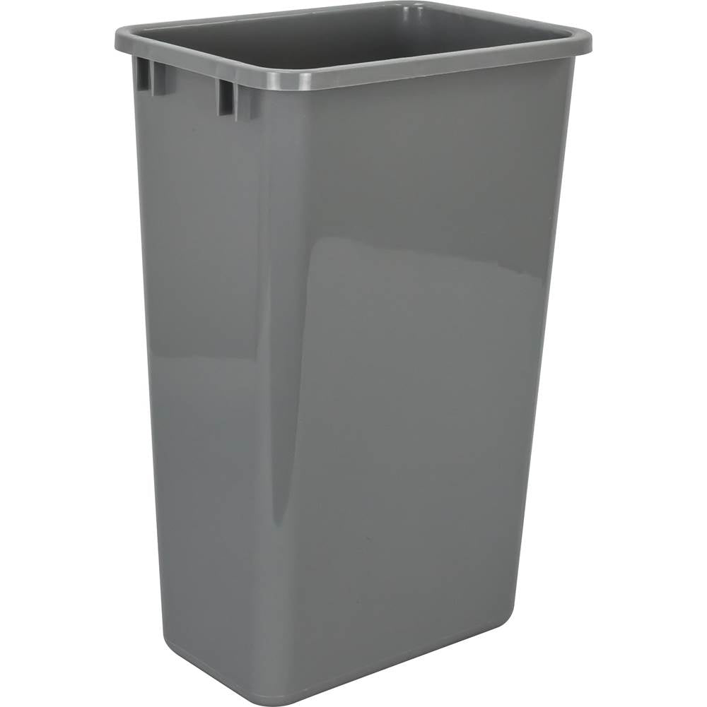 Hardware Resources - Box of 4  Grey 50 Quart Plastic Waste Containers - Grey