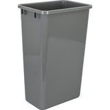 Hardware Resources - Box of 4  Grey 50 Quart Plastic Waste Containers - Grey