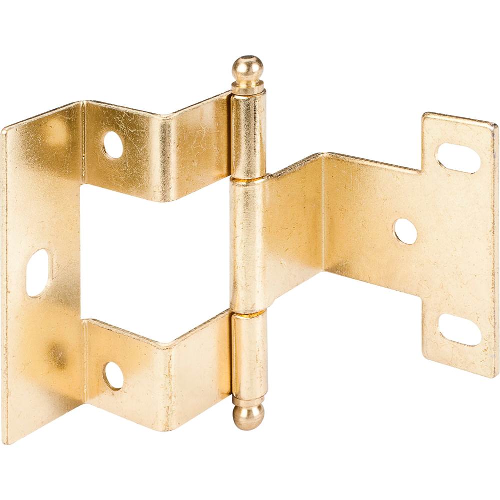 Hardware Resources - Polished Brass Medium Duty 3-Knuckle 2-1/2'' x 2'' 270 Degree Hinge - Polished Brass