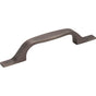 Hardware Resources - 96 mm Center-to-Center Brushed Pewter Square Cosgrove Cabinet Pull - Brushed Pewter