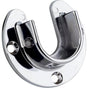 Hardware Resources - Chrome Open Screw-In Mounting Bracket for 1-5/16'' Round Closet Rods - Polished Chrome