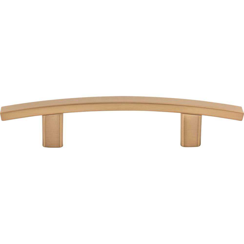 3'' Center-to-Center Brushed Gold Square Thatcher Cabinet Bar Pull