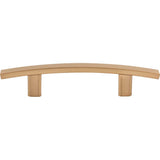 3'' Center-to-Center Brushed Gold Square Thatcher Cabinet Bar Pull
