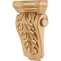 Hardware Resources - 3-5/8'' W x 1-1/2'' D x 5-1/2'' H Cherry Acanthus Corbel - Unfinished