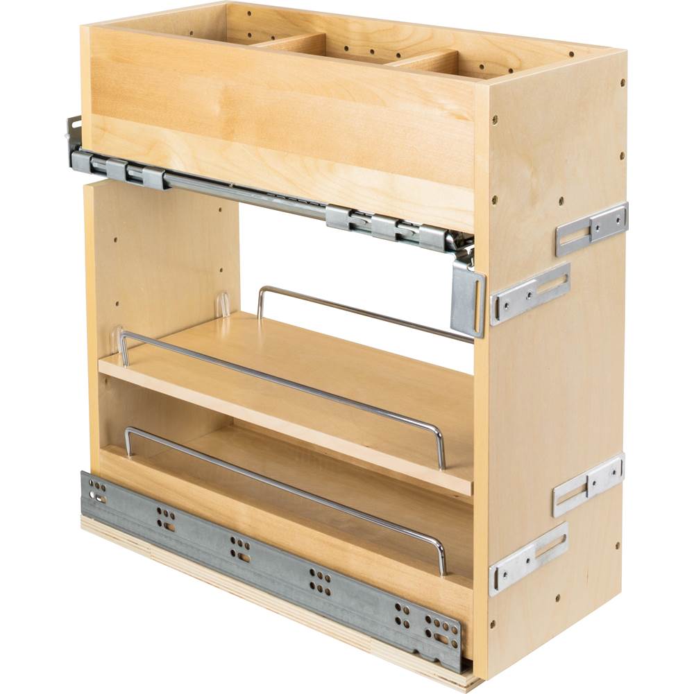Hardware Resources - ''No Wiggle'' 8'' Soft-close Vanity Cabinet Pullout - UV Coated