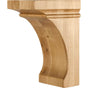 Hardware Resources - 5'' W x 7'' D x 10'' H Hard Maple Cove Corbel - Unfinished