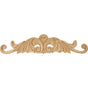 Hardware Resources - 20'' W x 1/4'' D x 4-1/2'' H Hand Carved Maple Nouveau Onlay - Unfinished