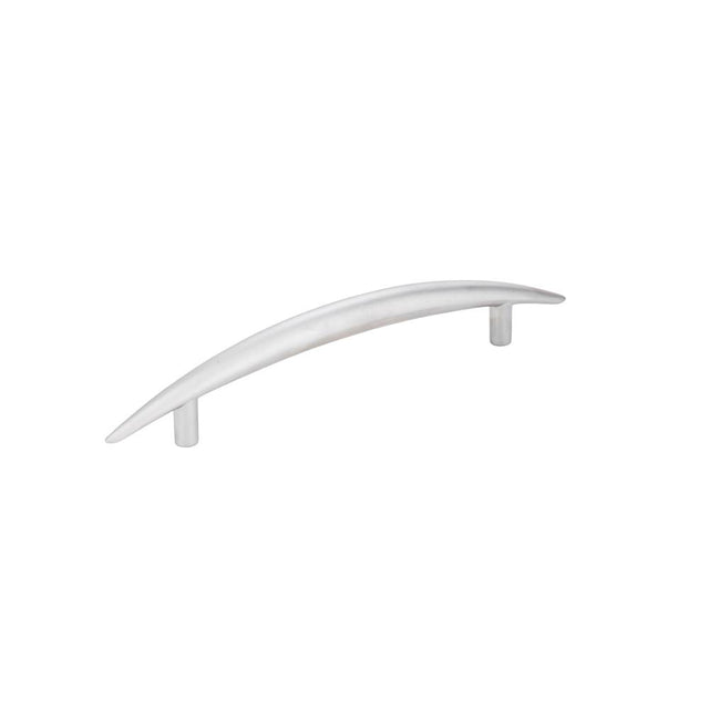 Hardware Resources - 128 mm Center-to-Center Matte Silver Arched Verona Cabinet Pull - Matte Silver