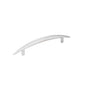 Hardware Resources - 128 mm Center-to-Center Matte Silver Arched Verona Cabinet Pull - Matte Silver