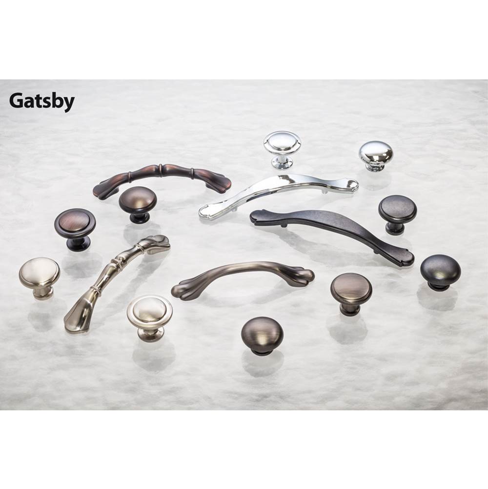 1-3/16'' Diameter Brushed Pewter Gatsby Cabinet Mushroom Knob