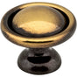 Hardware Resources - 1-3/16'' Diameter Antique Brass Kingsport Cabinet Mushroom Knob - Antique Brass