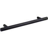 160 mm Center-to-Center Hollow Matte Black Stainless Steel Naples Cabinet Bar Pull