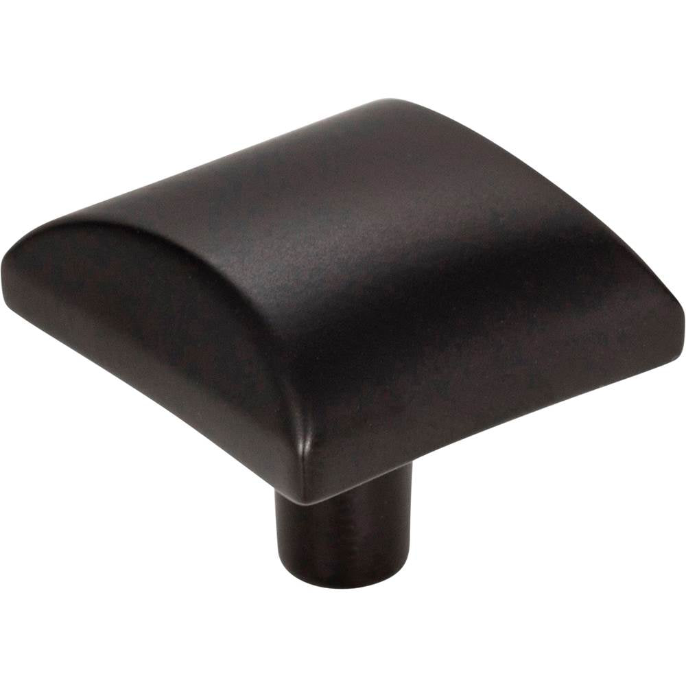 Hardware Resources - 1-1/8'' Overall Length Matte Black Square Glendale Cabinet Knob - Matte Black