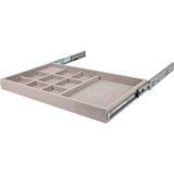 Hardware Resources - Grey Felt 10-Compartment Jewelry Organizer Drawer - Grey