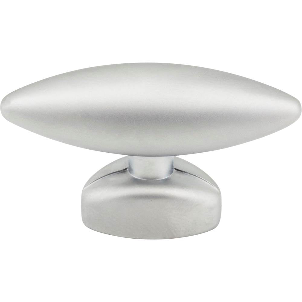 1-9/16'' Overall Length Matte Silver Football Verona Cabinet ''T'' Knob