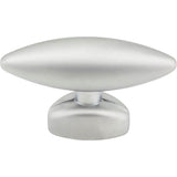 1-9/16'' Overall Length Matte Silver Football Verona Cabinet ''T'' Knob