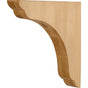 Hardware Resources - 1-3/4'' W x 10'' D x 10-1/16'' H Hard Maple Scalloped End Corbel - Unfinished