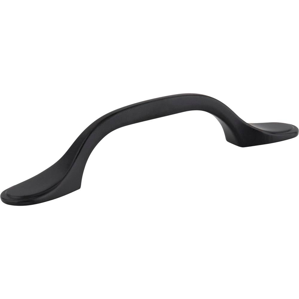 Hardware Resources - 3'' Center-to-Center Matte Black Kenner Cabinet Pull - Matte Black