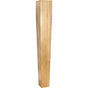 Hardware Resources - 5'' W x 5'' D x 35-1/2'' H Oak Square Tapered Post - Unfinished