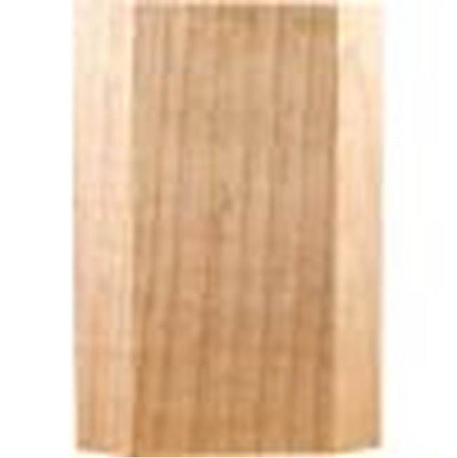 Hardware Resources - 2-3/4'' W x 1'' D x 4'' H Alder Beveled Transition Block - Unfinished