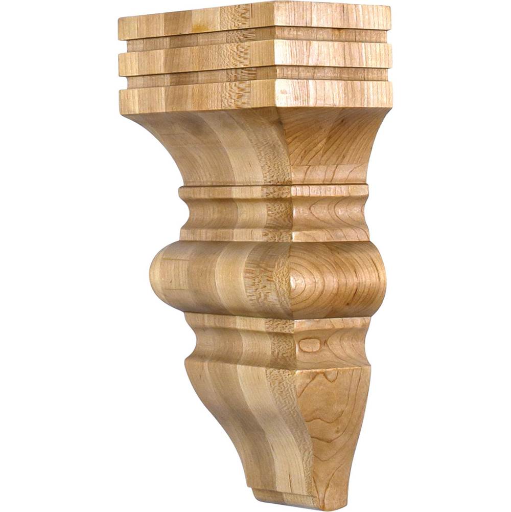 Hardware Resources - 5'' W x 3'' D x 10'' H Alder Baroque Corbel - Unfinished