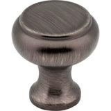 Hardware Resources - 1-3/16'' Diameter Brushed Pewter Button Westbury Cabinet Knob - Brushed Pewter