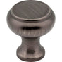 Hardware Resources - 1-3/16'' Diameter Brushed Pewter Button Westbury Cabinet Knob - Brushed Pewter