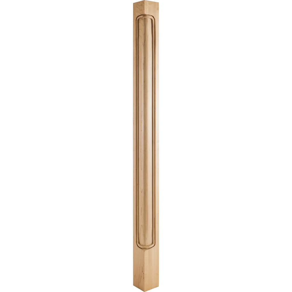 Hardware Resources - 2-3/4'' W x 2-3/4'' D x 42'' H Rubberwood Beaded Corner Post - Unfinished