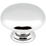 Hardware Resources - 1-3/16'' Diameter Polished Chrome Gatsby Cabinet Mushroom Knob - Polished Chrome