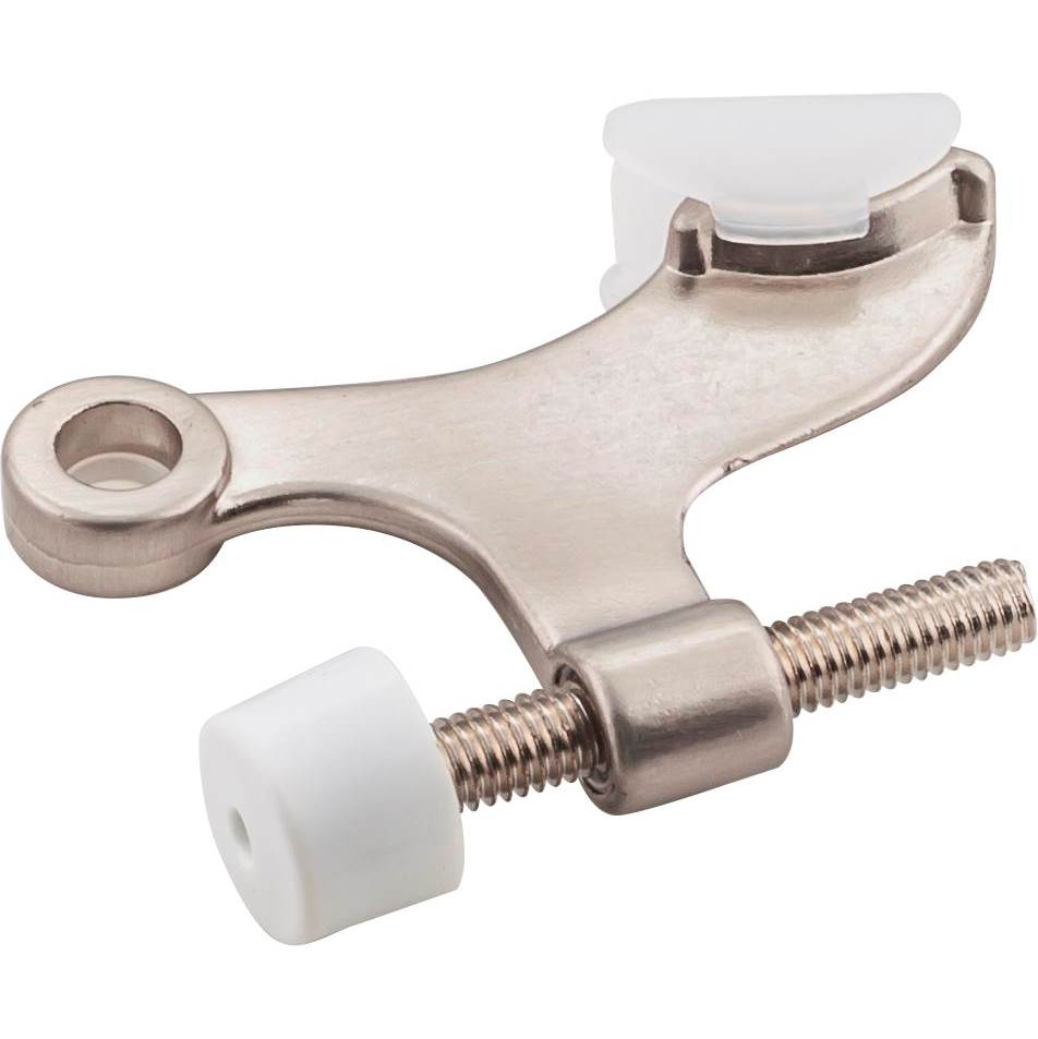 Hardware Resources - Hinge Pin Door Stop with Self-Adjusting Pad - Satin Nickel - Satin Nickel