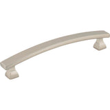 Hardware Resources - 128 mm Center-to-Center Satin Nickel Square Hadly Cabinet Pull - Satin Nickel