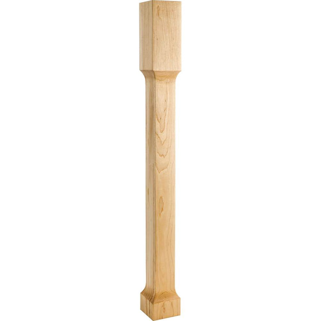 Hardware Resources - 3-1/2'' W x 3-1/2'' D x 35-1/2'' H Alder Square Recessed Post - Unfinished