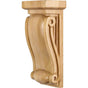 Hardware Resources - 4-1/2'' W x 3'' D x 10'' H Rubberwood Neo Gothic Corbel - Unfinished