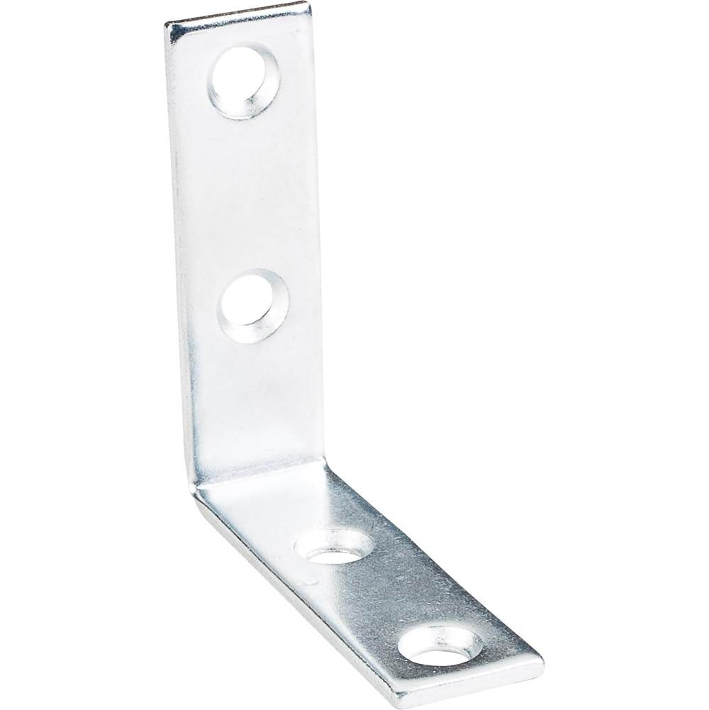 Hardware Resources - 2'' x 2'' Zinc Plated Steel Corner Brace - Zinc